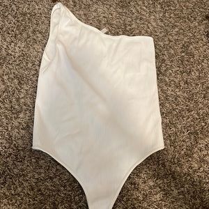 One shoulder body suit